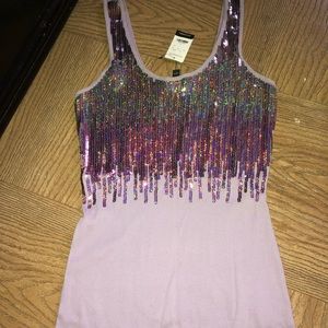Sequin Express Tank Top